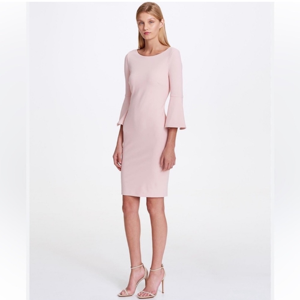 Calvin Klein Blush Pink Bell Sleeve Dress Kentucky Derby